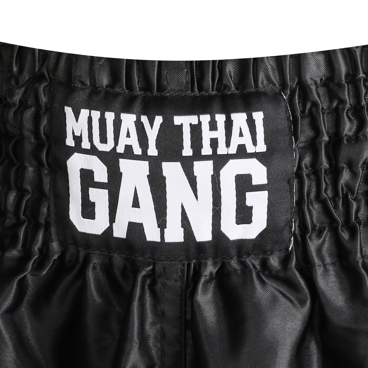 Muay Thai Gang Fight Shorts Schwarz – Thaibox Shorts für Training & Kampf