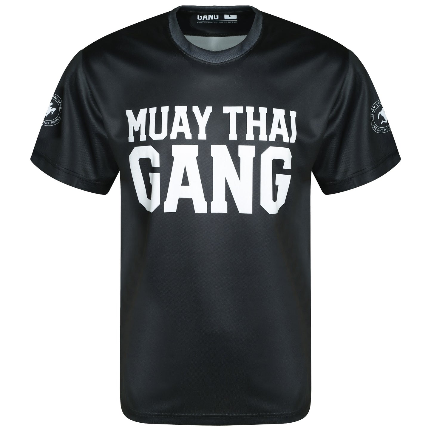 Muay Thai Gang Performance Shirt Schwarz – Funktionelles Training Shirt mit Logo