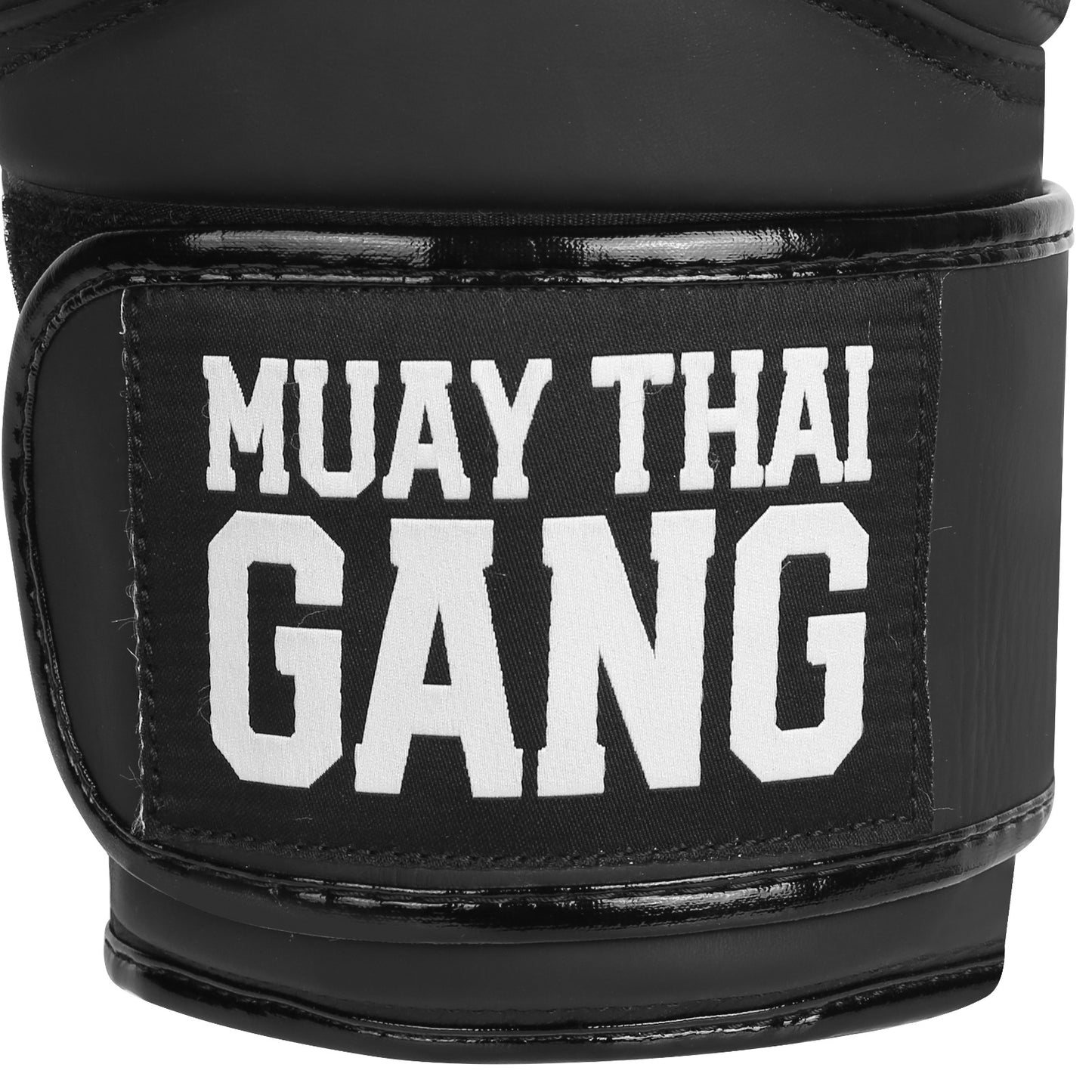 Muay Thai Gang Echtleder Boxhandschuhe Schwarz – Pro Gear für Thaiboxen & Sparring