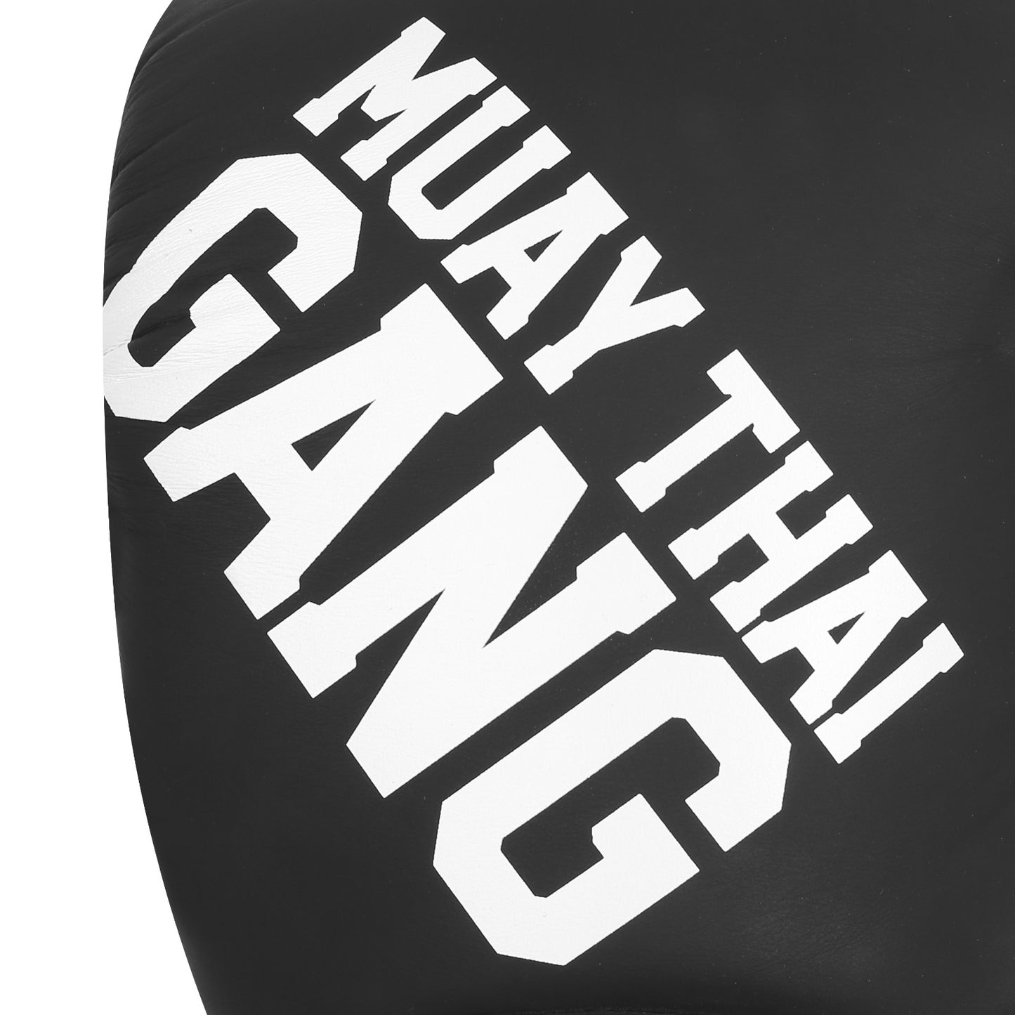Muay Thai Gang Echtleder Boxhandschuhe Schwarz – Pro Gear für Thaiboxen & Sparring