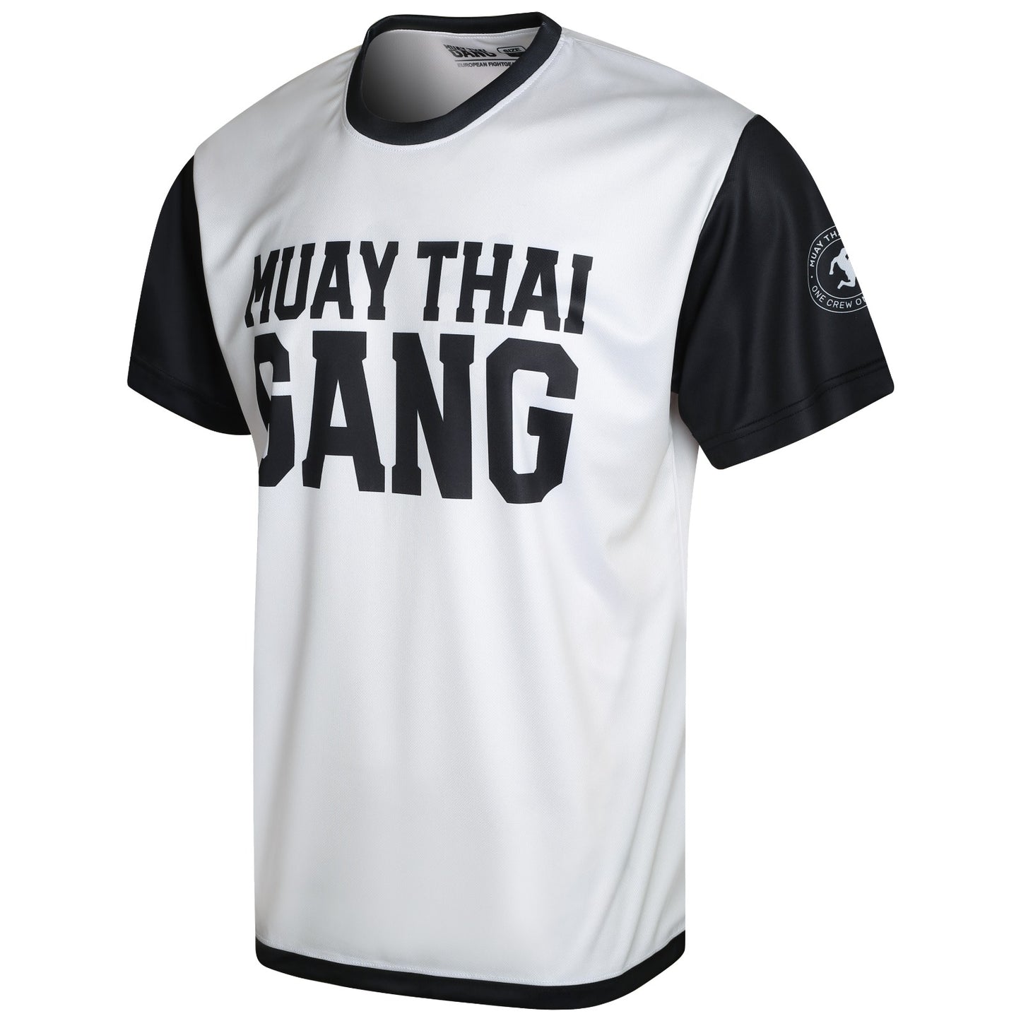 Muay Thai Gang Performance Shirt Weiß – Funktionelles Training Shirt mit Logo