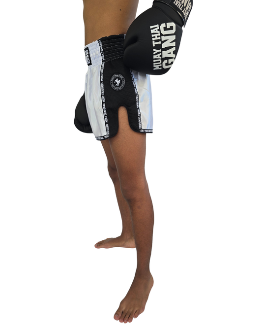 Muay Thai Gang Fight Shorts - Weiß