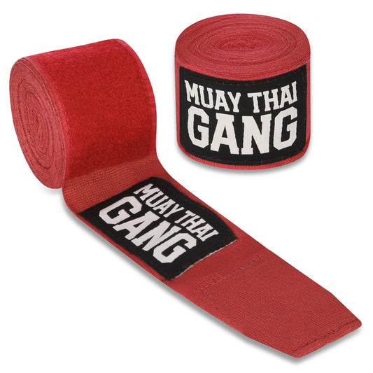 Muay Thai Gang Handwraps - Rot (4,5m)