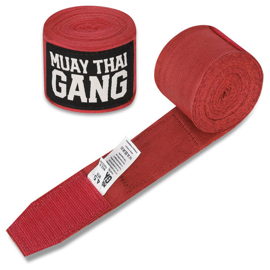 Muay Thai Gang Handwraps - Rot (4,5m)