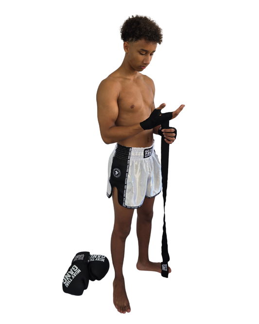 Muay Thai Gang Handwraps - Schwarz (4,5m)