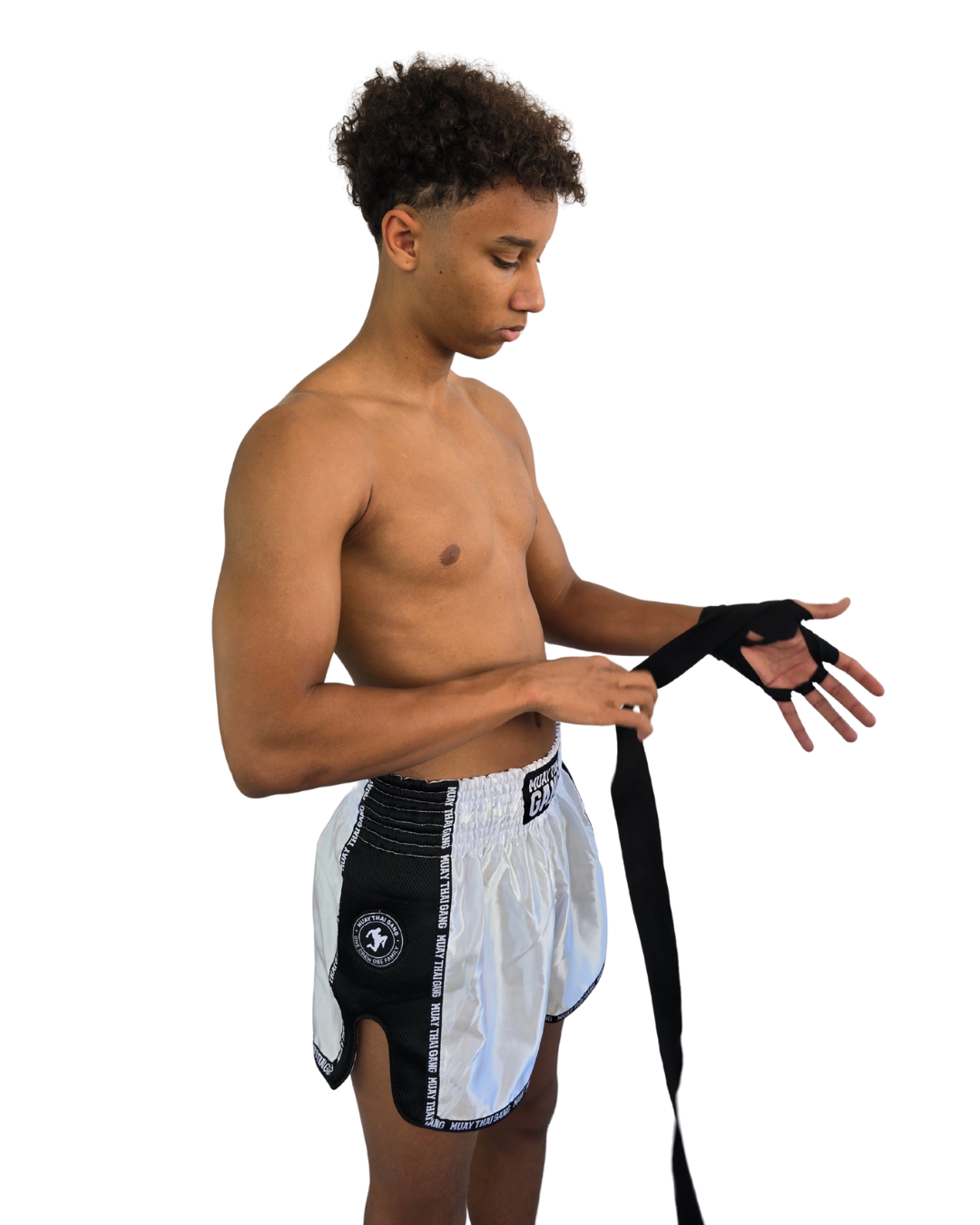 Muay Thai Gang Handwraps - Schwarz (4,5m)