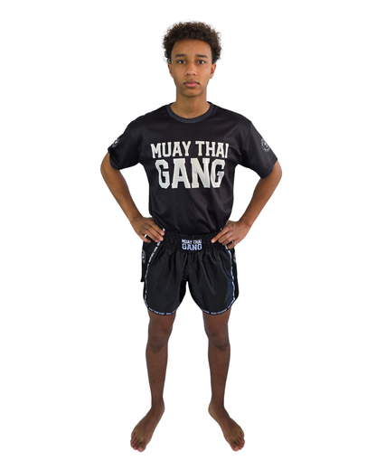 Muay Thai Gang Performance Shirt – Schwarz