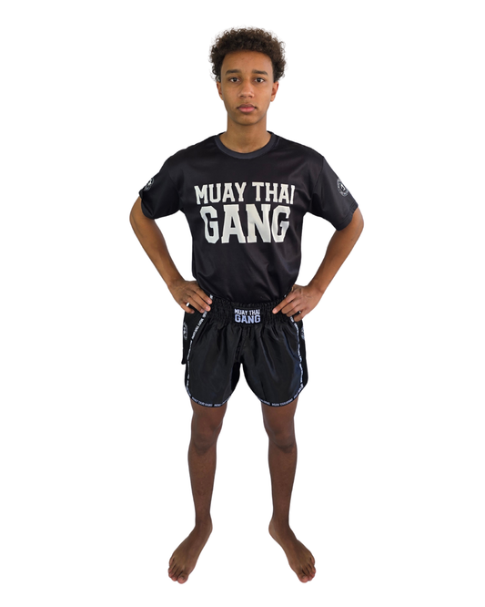 Muay Thai Gang Performance Shirt - Schwarz