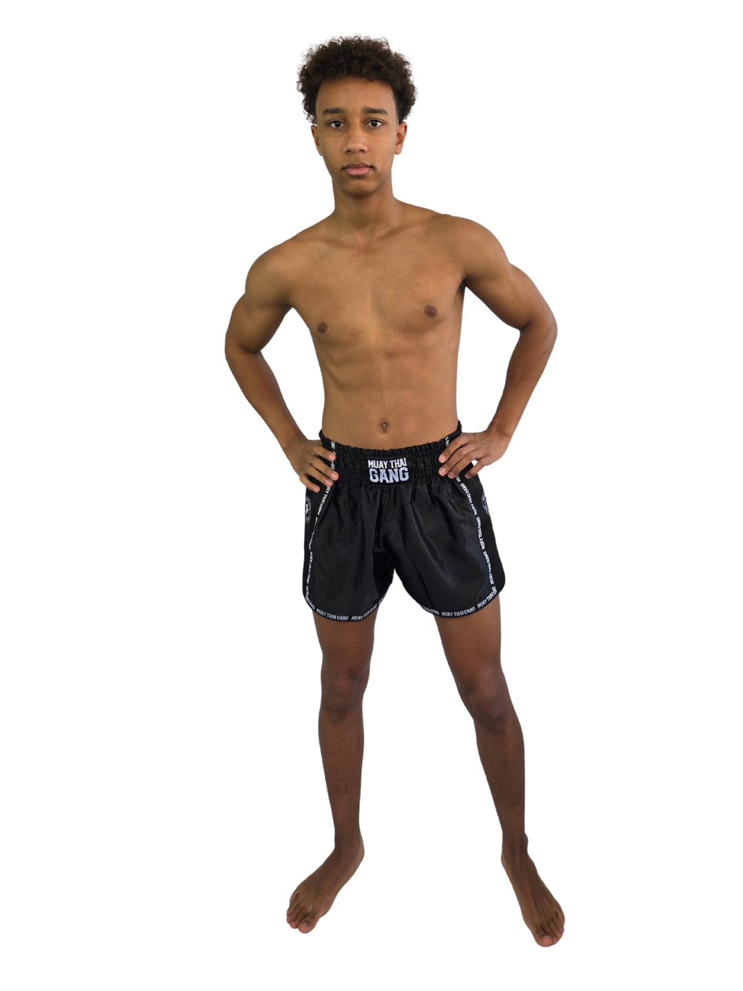 Muay Thai Gang Fight Shorts - Schwarz
