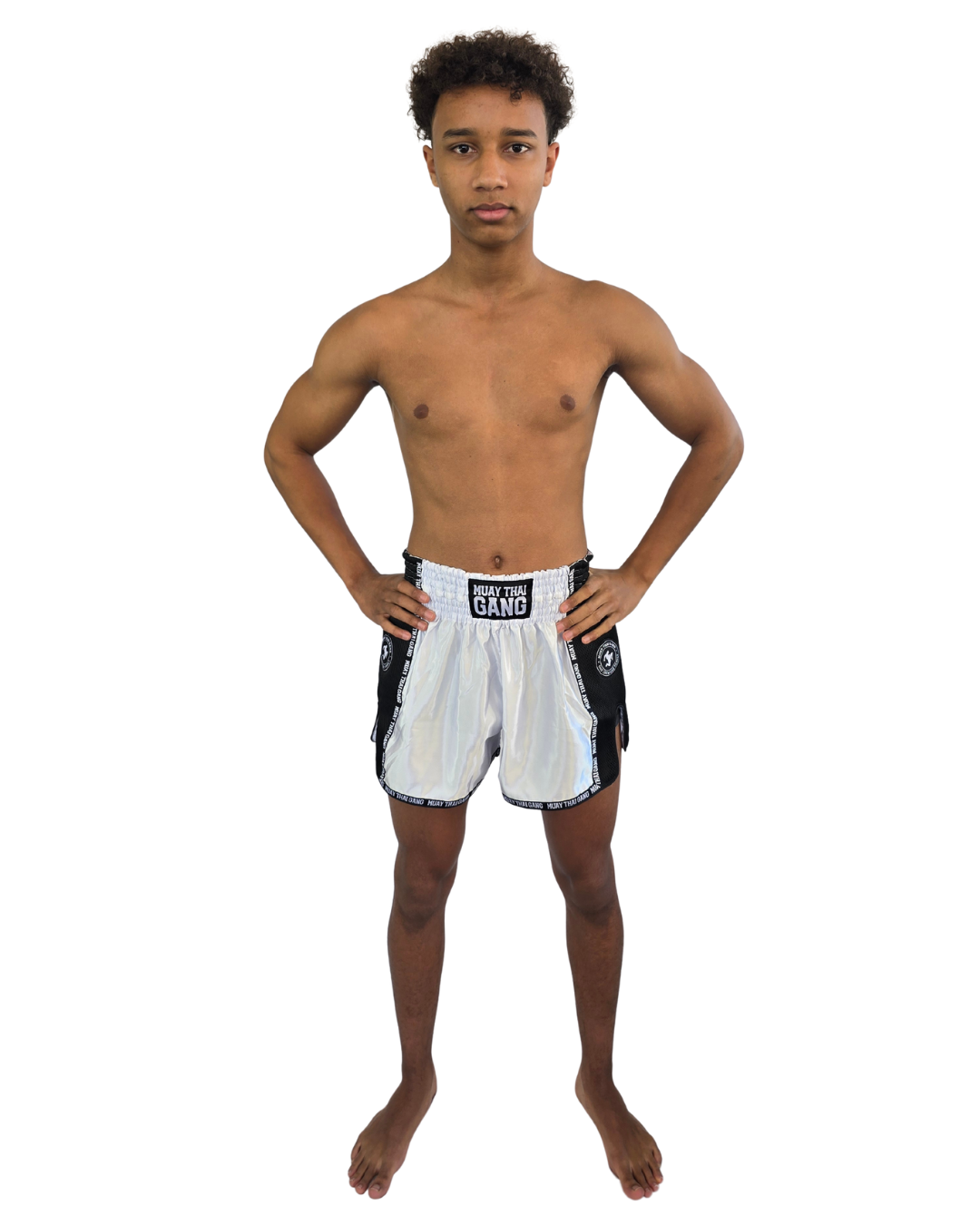Muay Thai Gang Fight Shorts - Weiß